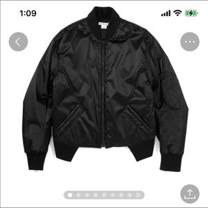 Helmet Lang bomber jacket.